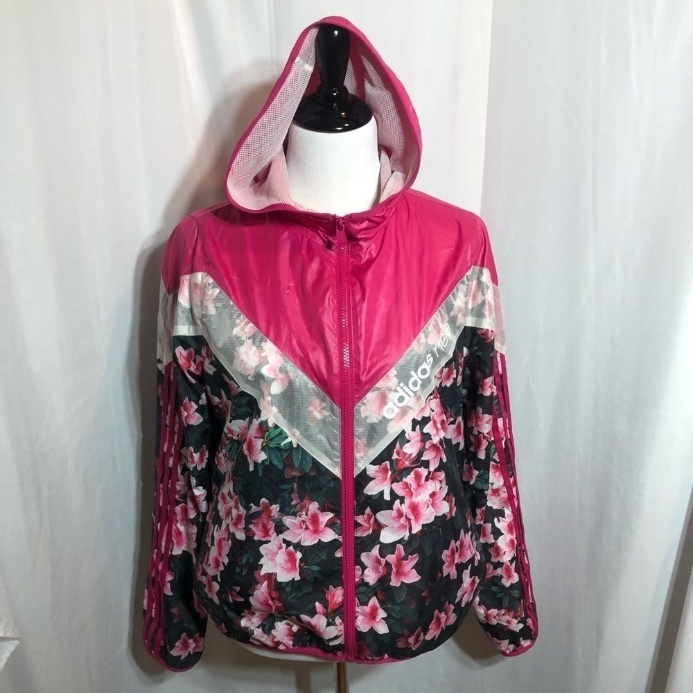 adidas Pink Floral Jacket